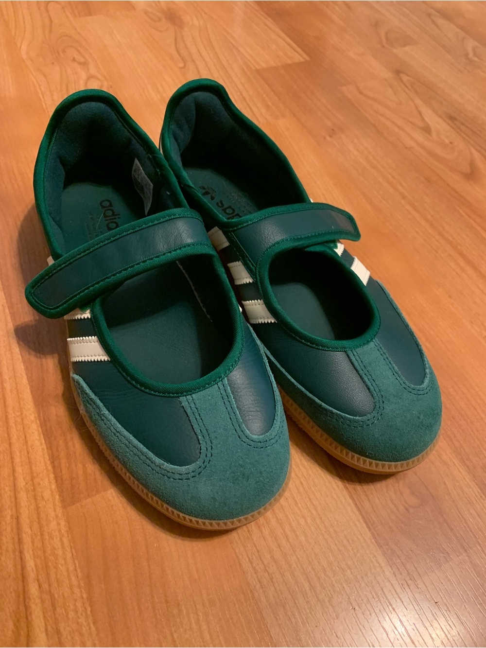 Adidas Green Mary Jane Athletic Shoes size 7.5